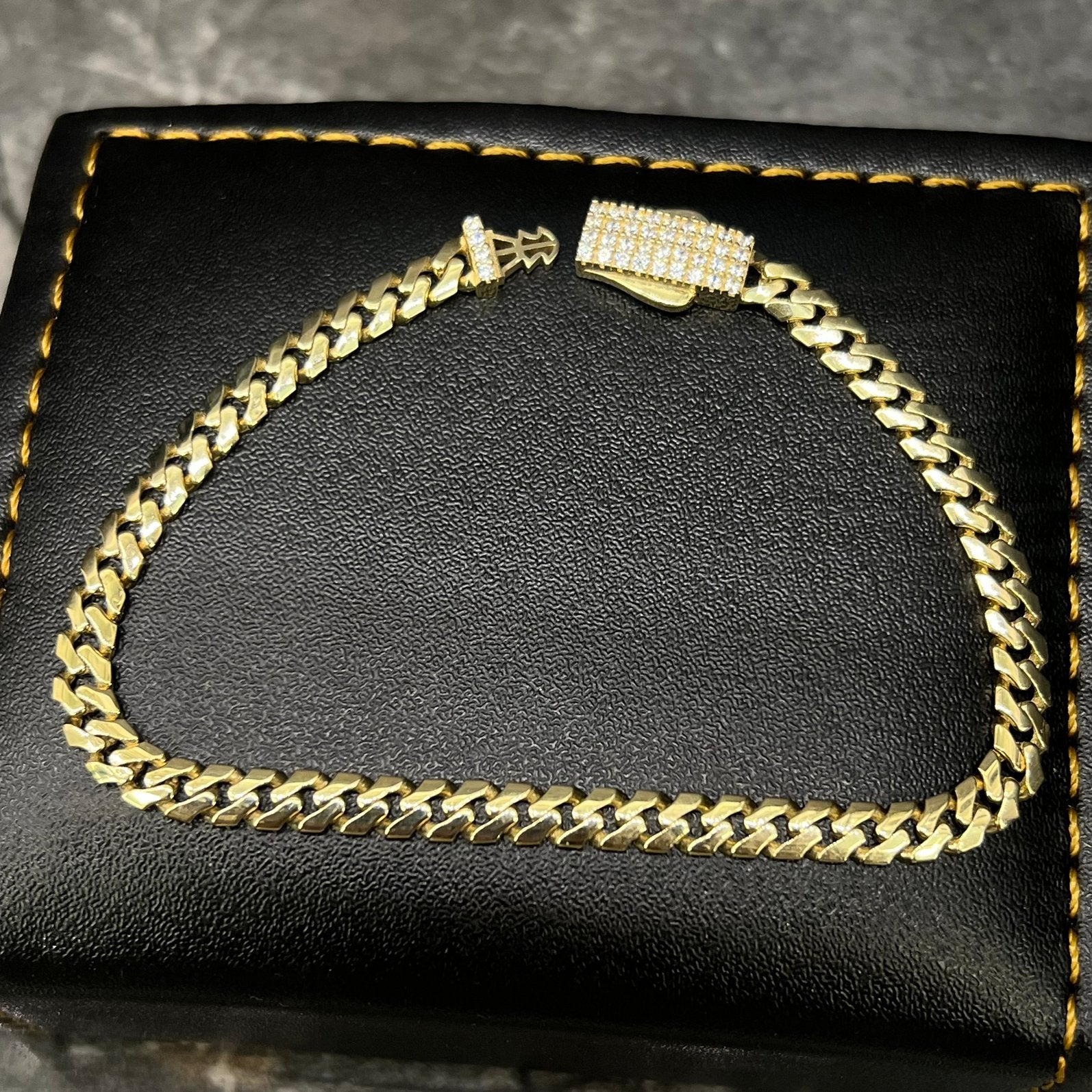 14 karaats gouden armband cuban schakel gourmet, Ophalen of Verzenden, Nieuw, Goud