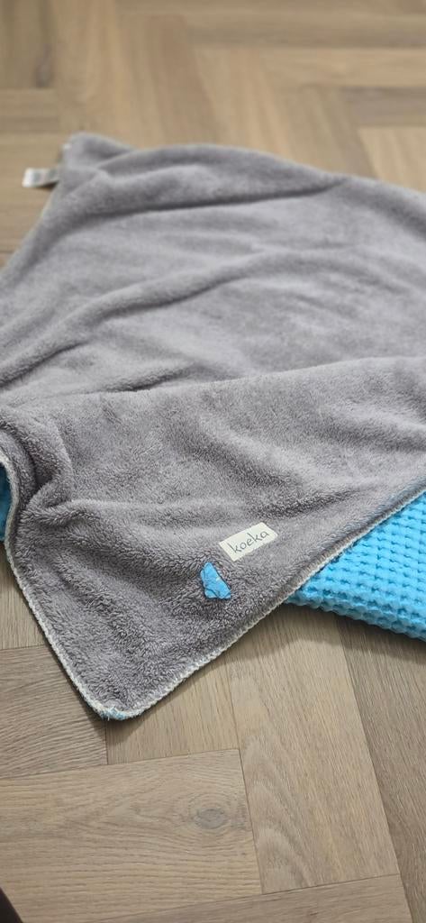 Koeka Wiegdeken - Grijs/Blauw, Kinderen en Baby's, Ophalen of Verzenden