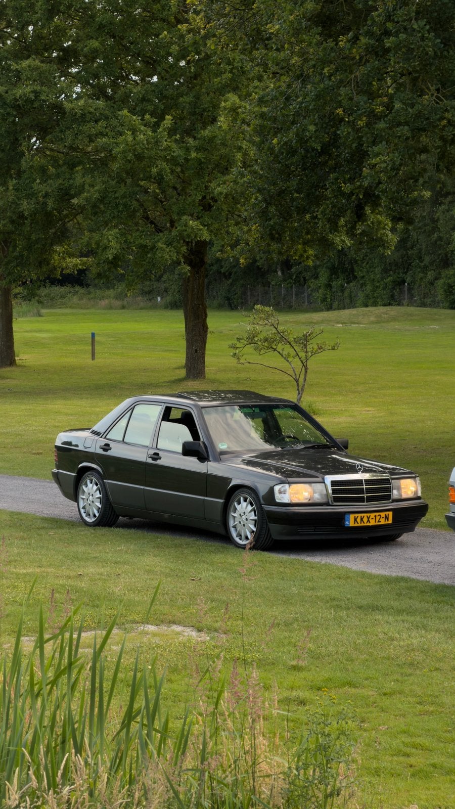 Mercedes 190e 1.8 1993 Automaat, Auto's, Zwart, 1797 cc, 595 kg, Sedan