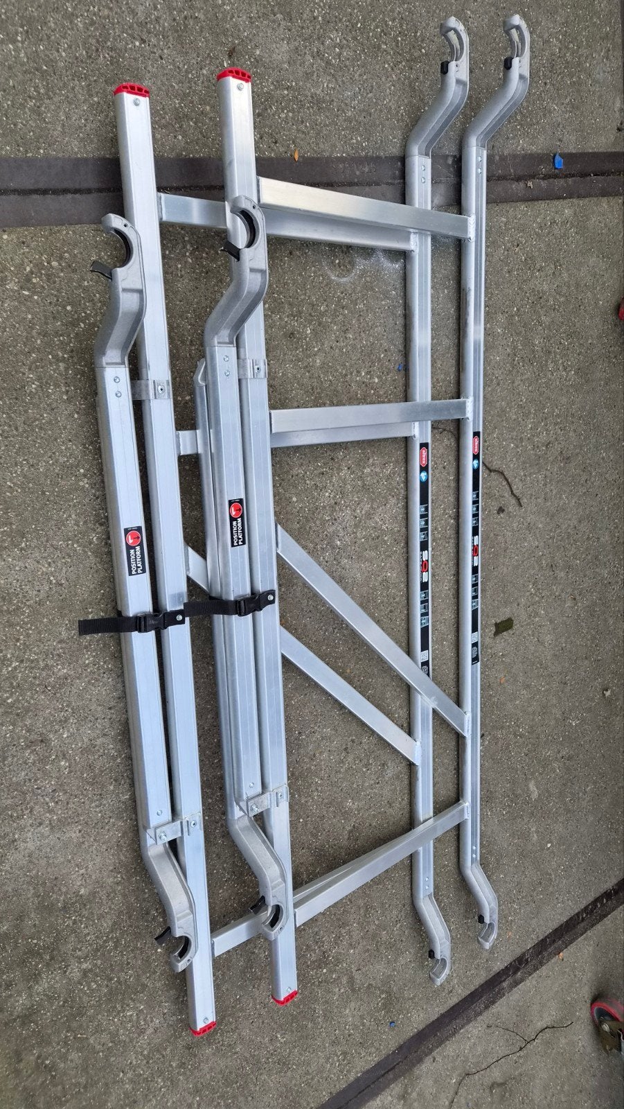 te koop 4 nieuwe altrex Voorloopleuningen 190 maat, Altrex, Nieuw, Ophalen of Verzenden, Rolsteiger of Kamersteiger