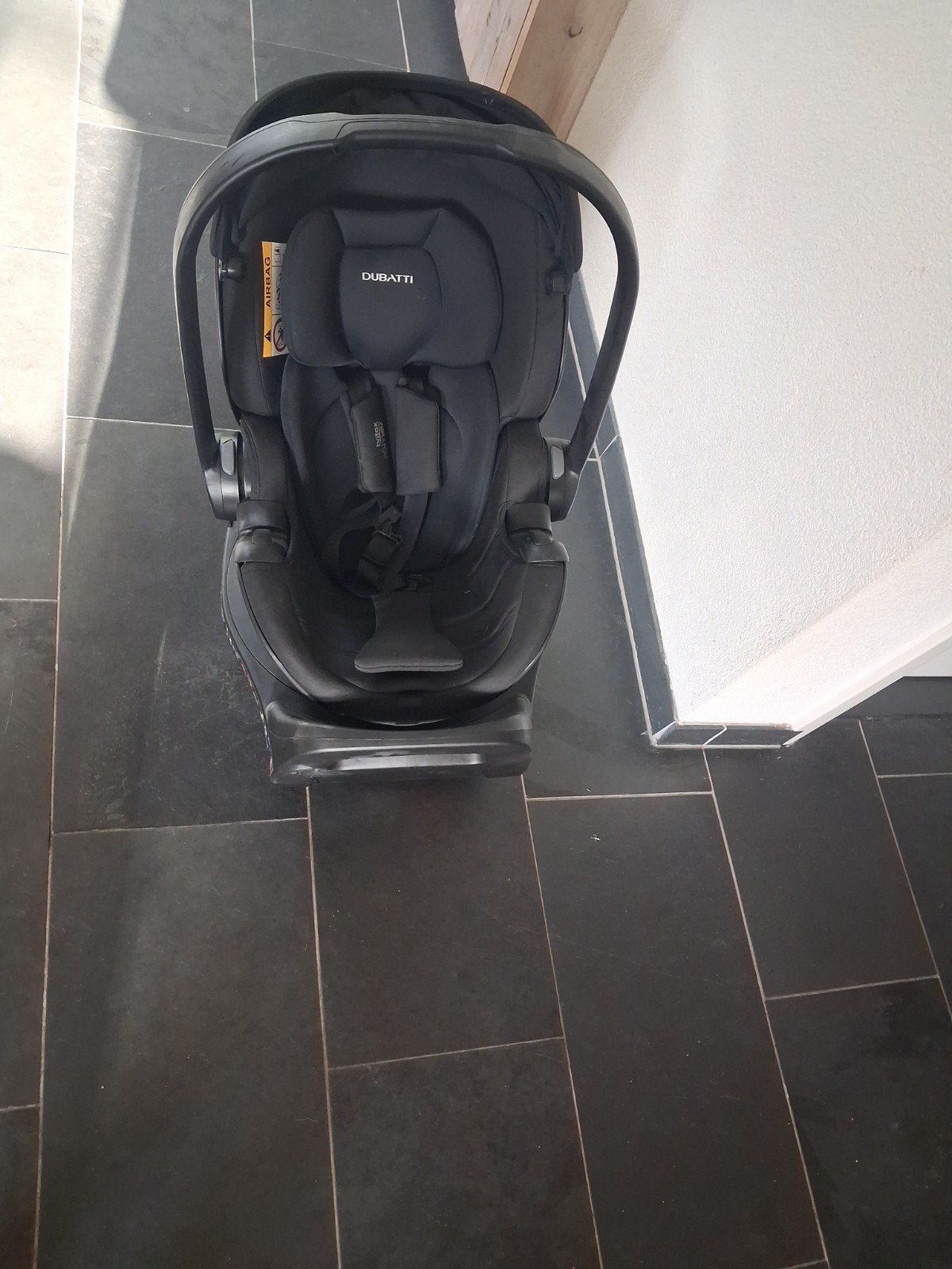 Dubatti autostoel met Isofix base, Zo goed als nieuw, Isofix, 0 t/m 13 kg, Ophalen