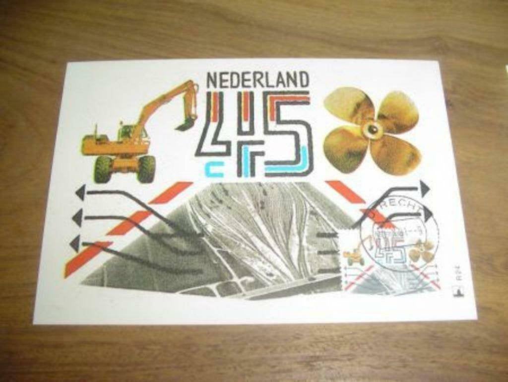 Maximumkaarten met industr.en agrarische export zegel 1981, Ophalen of Verzenden, Briefkaart