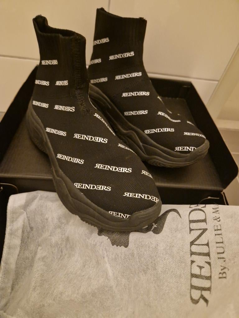 Reinders, Kleding | Dames, Schoenen, Ophalen of Verzenden, Zo goed als nieuw, Zwart, Sneakers of Gympen