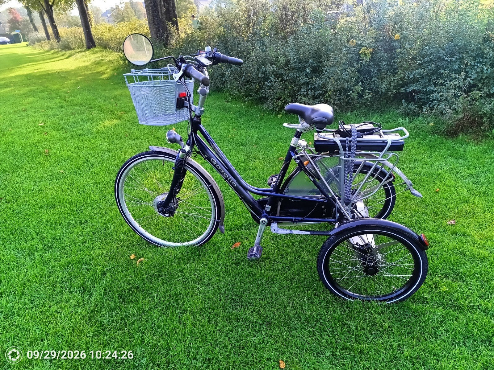 Gazelle Tworby driewieler e-bike met voorwielmotor, Fietsen en Brommers, Ophalen, Zo goed als nieuw, 51 tot 55 cm, 50 km per accu of meer