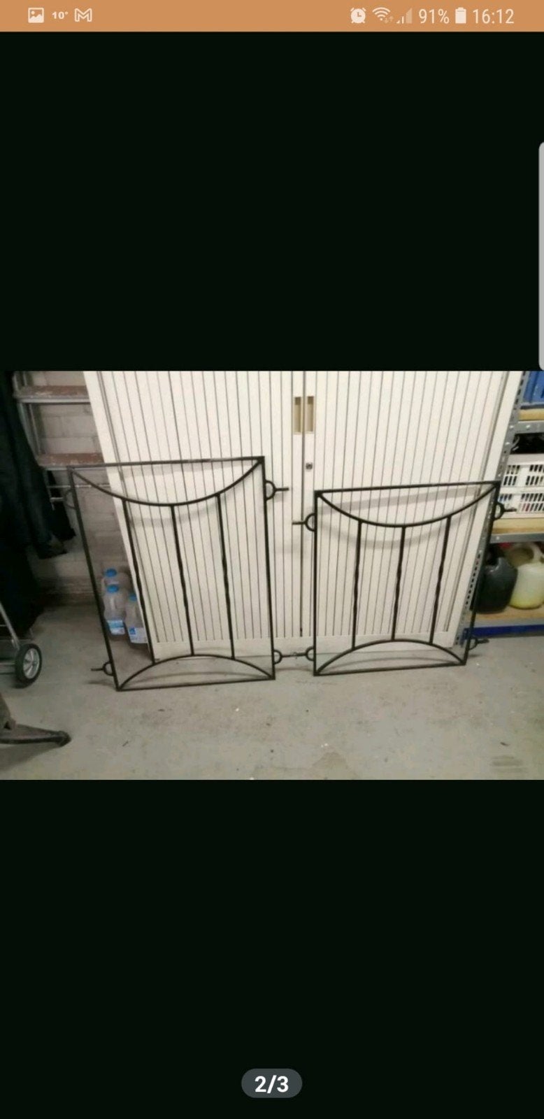 Sier/beveiligingshek(set) voor het raam van de voordeur, Ophalen