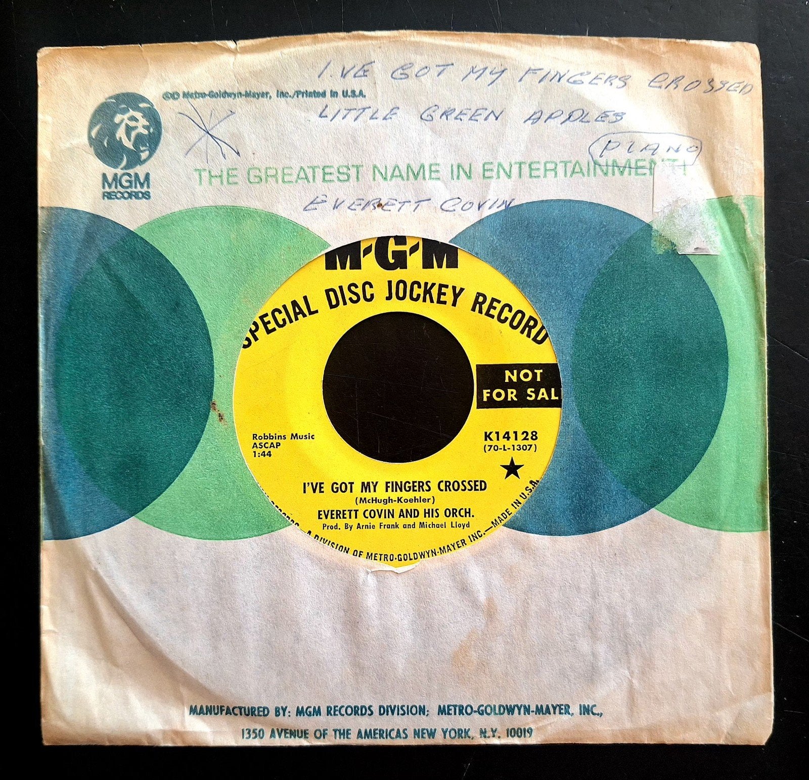 7"/SINGLE  EVERETT COVIN - I've Got My Fingers Crossed, Ophalen of Verzenden, Gebruikt, Pop