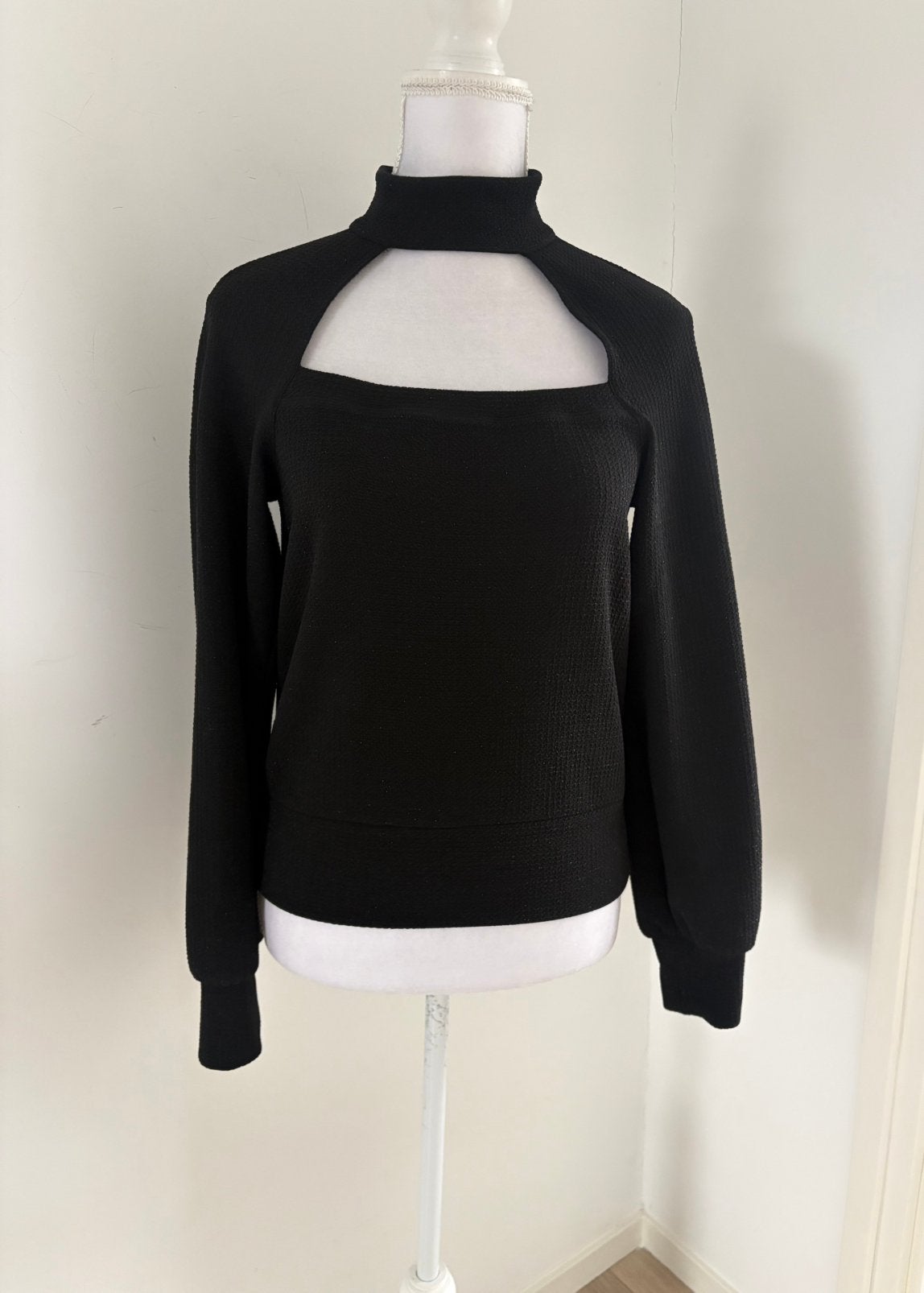 Zwarte sweat sparkle Vanilia trui - maat 34, Ophalen of Verzenden, Zo goed als nieuw, Maat 34 (XS) of kleiner, Zwart