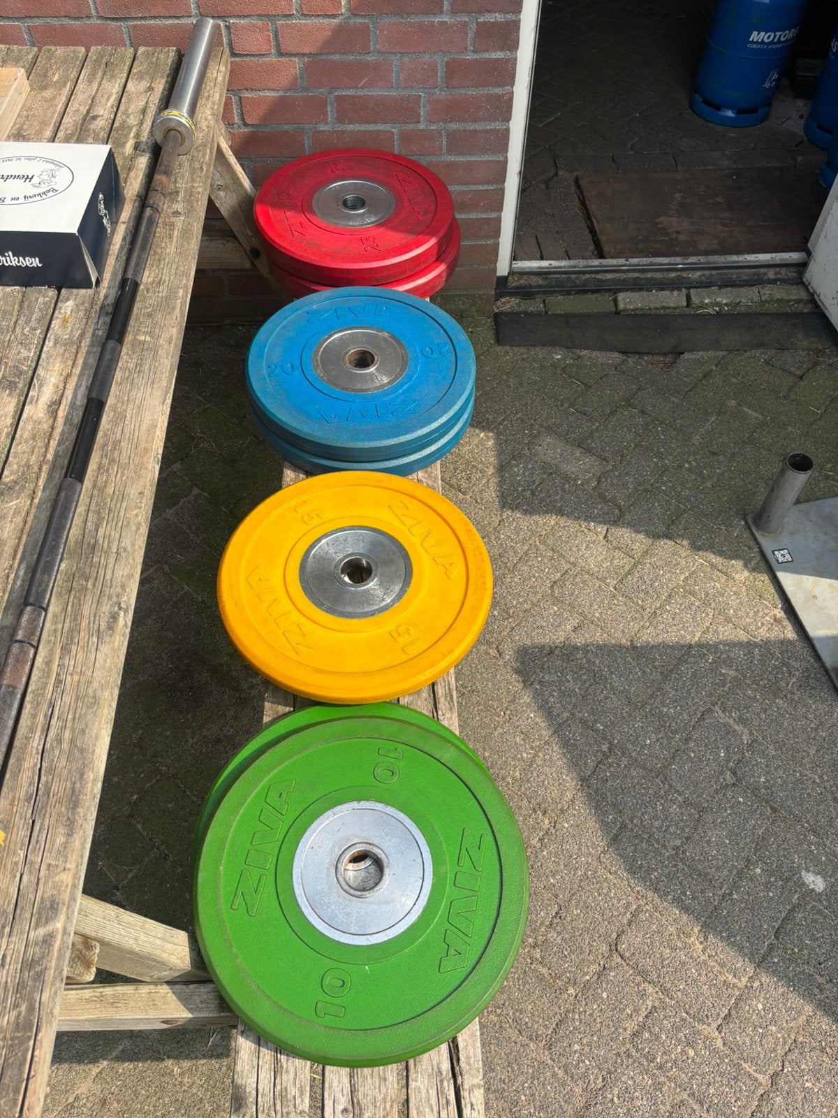 140 kg Ziva Competition Bumperplates - Krachtsport