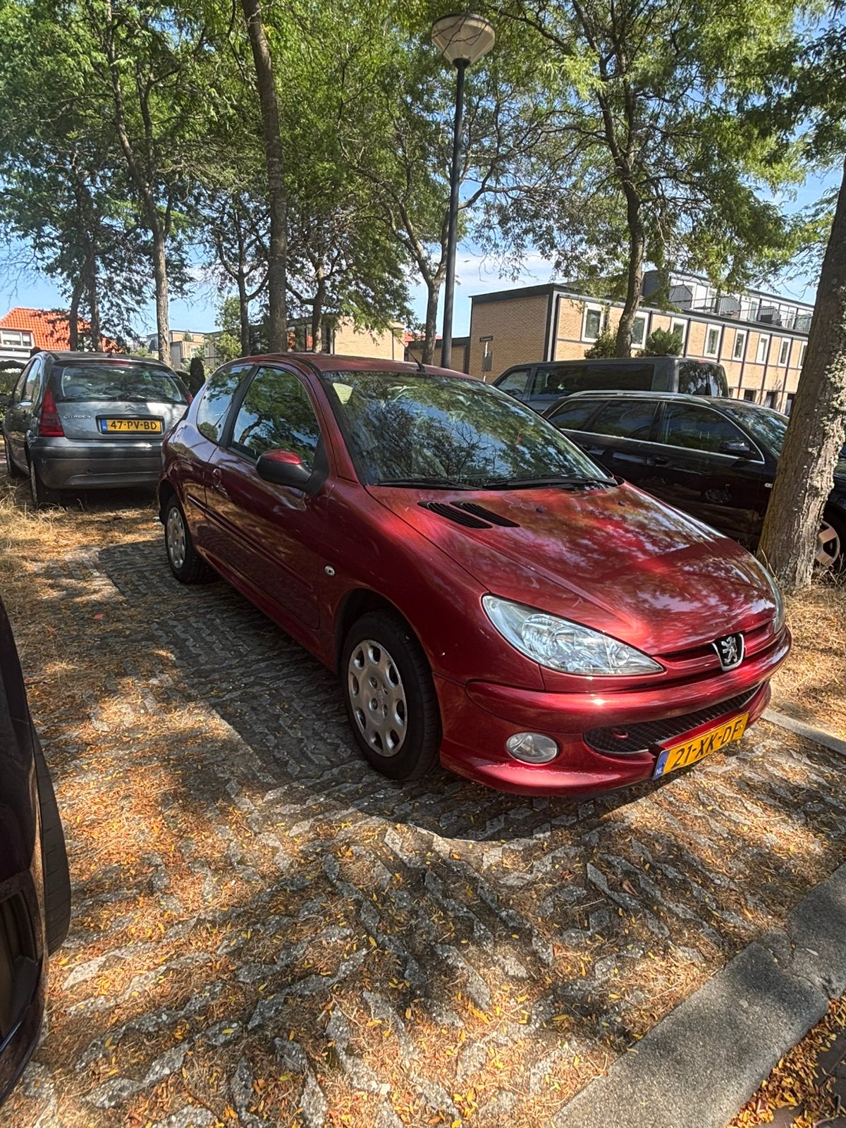 Peugeot 206 1.4 3D 2007 Rood, Voorwielaandrijving, Stof, 31 €/maand, Origineel Nederlands