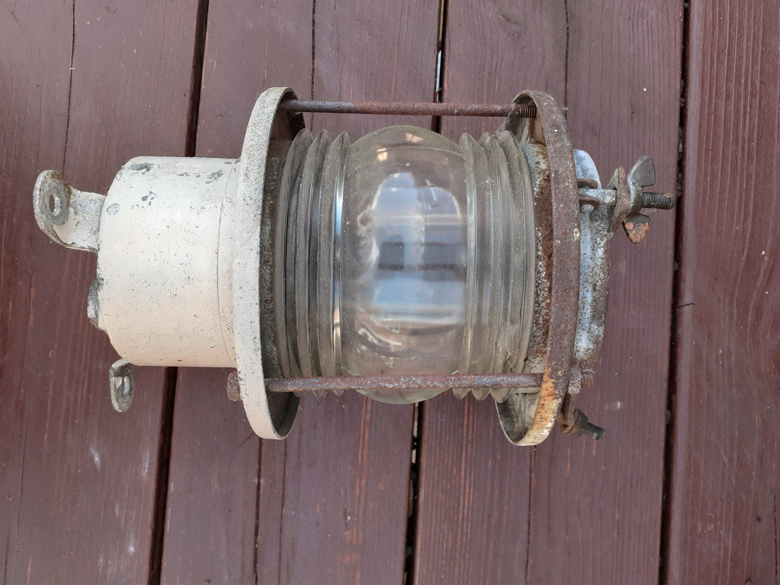 Vintage scheepslamp uit de DDR, Ophalen of Verzenden, Gebruikt