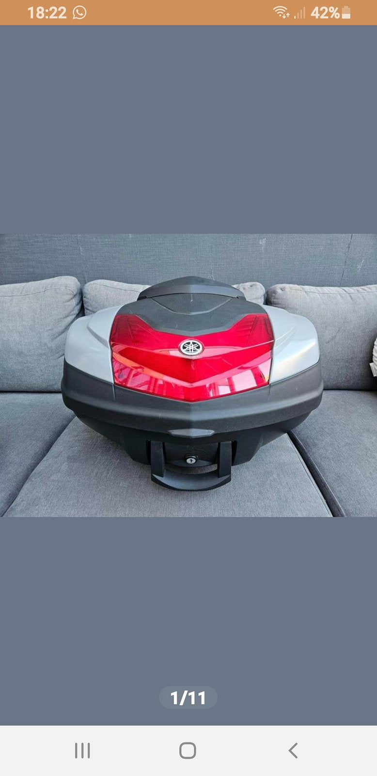 topkoffer platen yamaha (city 50 liter) kappen,deksels, Ophalen of Verzenden, Gebruikt