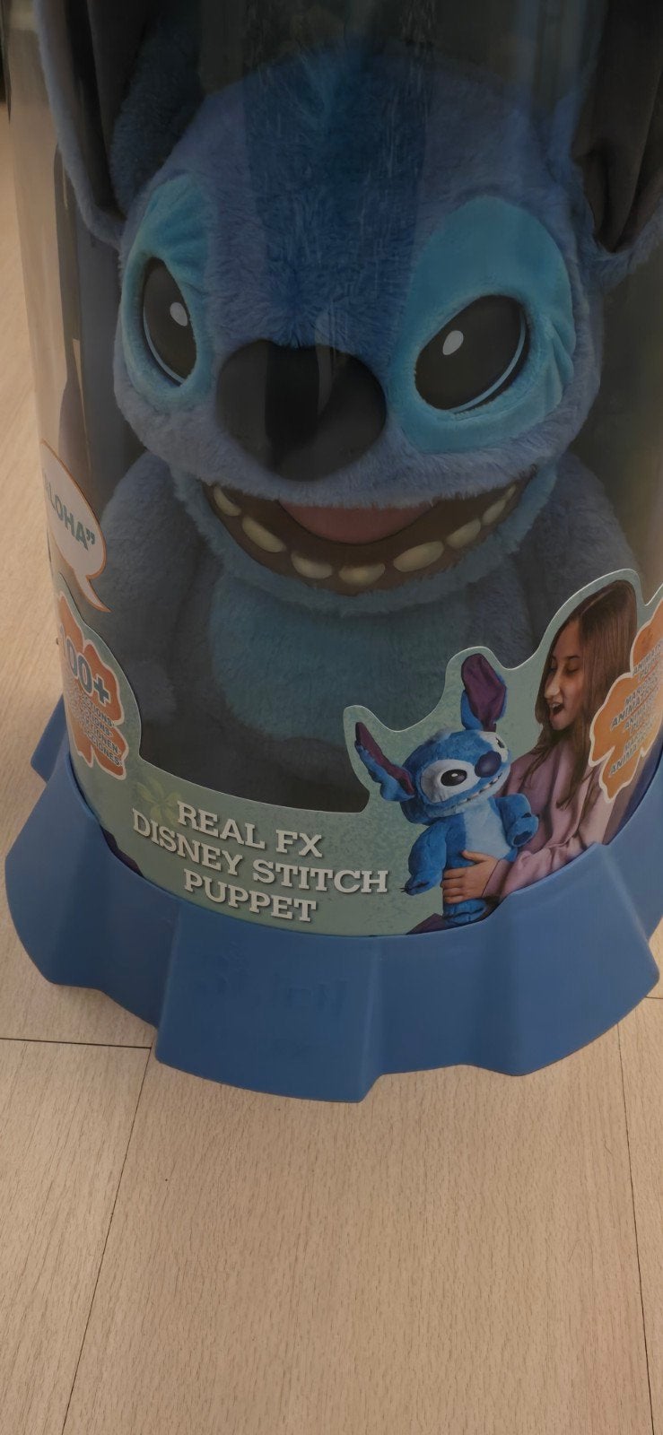 Disney Stitch Real FX Puppet - Interactieve Knuffel, Ophalen, Disney, Disney, Blauw