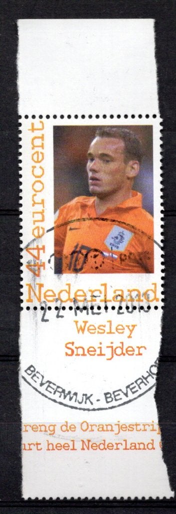 gestempelde zegel. Persoonlijke: voetballer uit serie van 25, Ophalen of Verzenden, Na 1940, Gestempeld