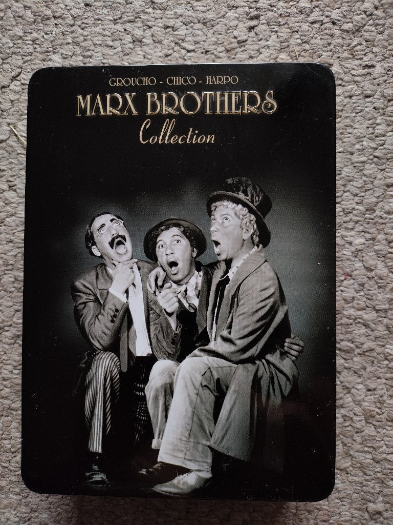 DVD blik met 6 dvd's Marx Brothers Collection, Alle leeftijden, Ophalen of Verzenden, Zo goed als nieuw, Nederlands