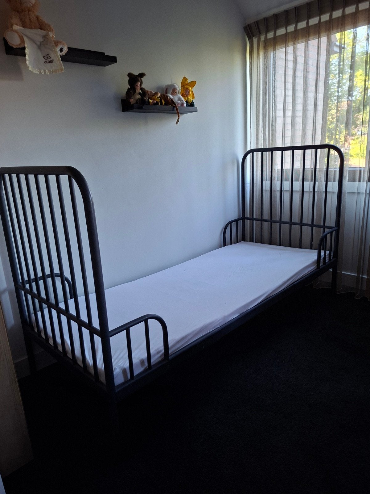 Peuterbed met 3 standen, Kinderen en Baby's, Kinderkamer | Bedden, Ophalen, 140 tot 160 cm, 70 tot 85 cm, Matras