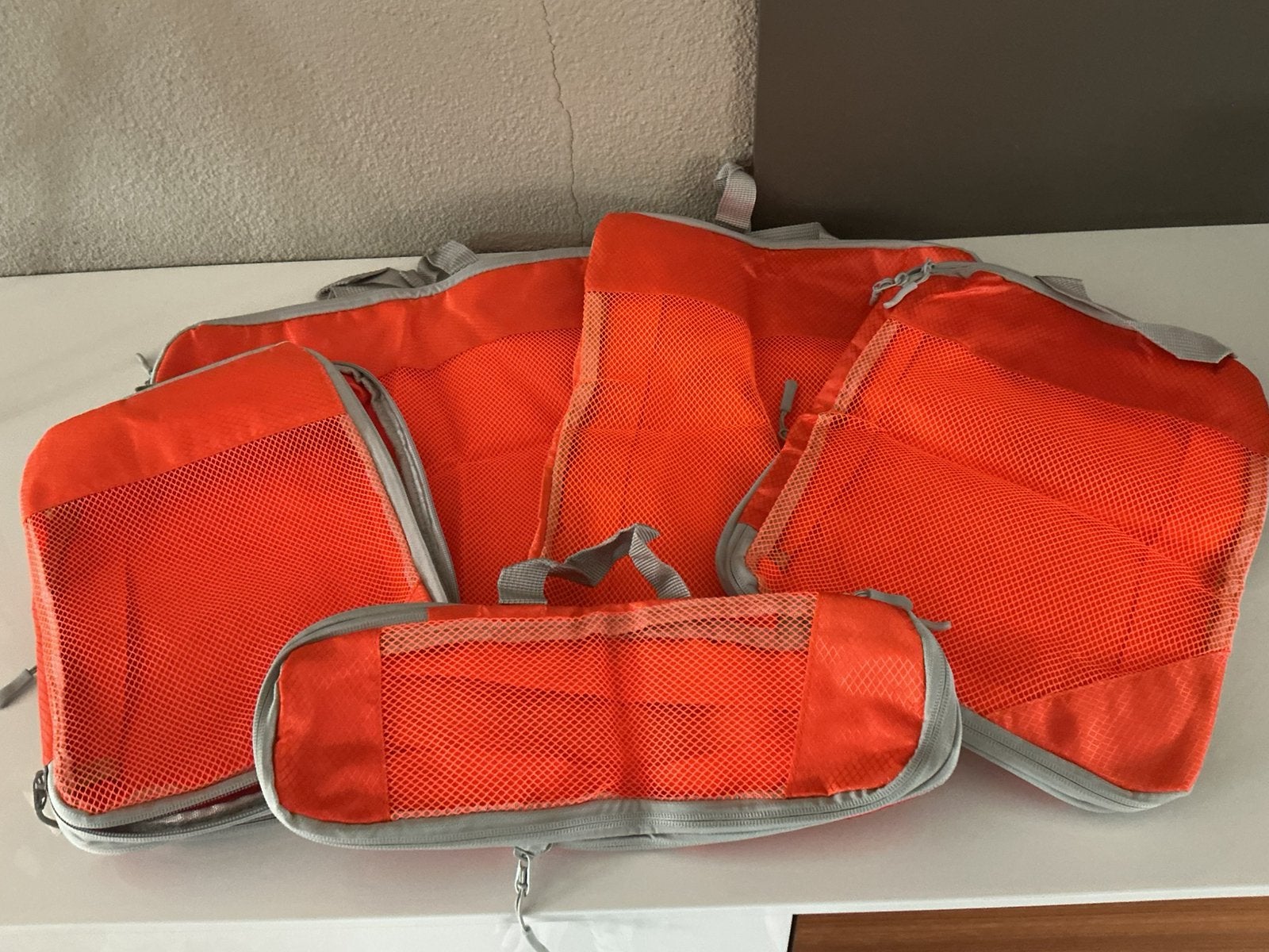 Koffer organisers - packing cubes - set van 5 met compressie, Ophalen of Verzenden, Nieuw, 30 cm of meer