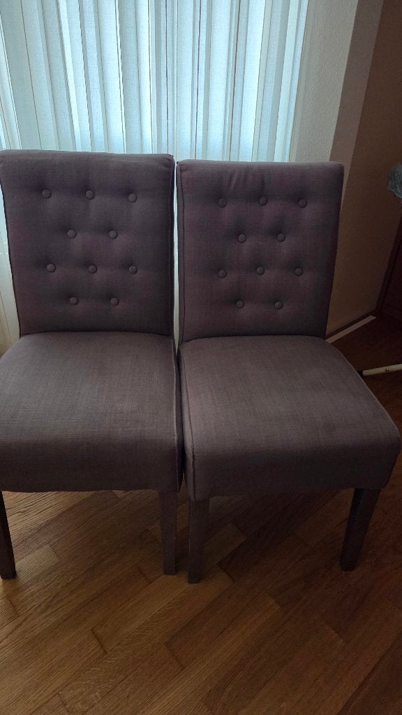 6 Eettafel stoelen, Ophalen, Gebruikt, Overige kleuren, Stof
