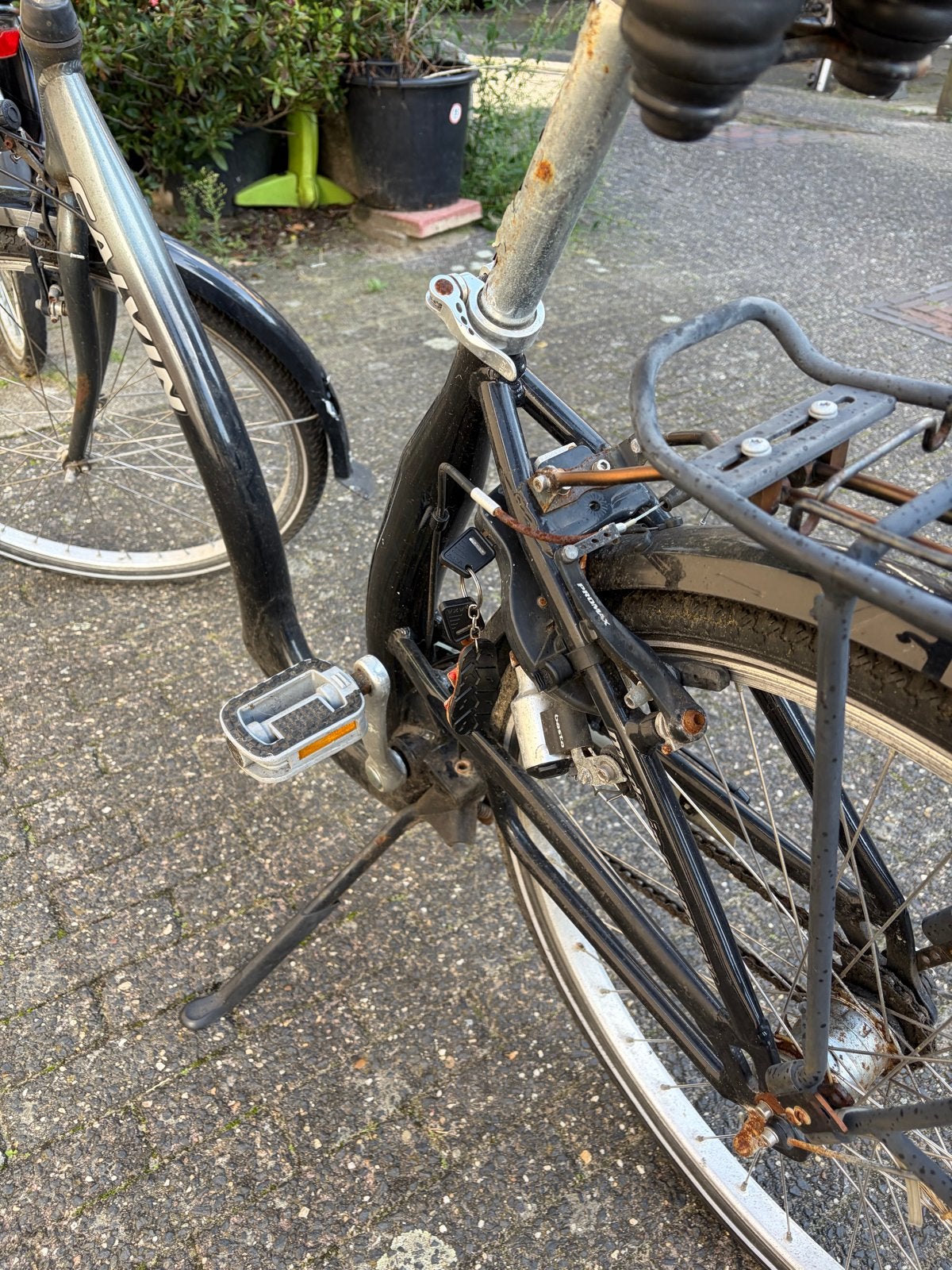 Calvin damesfiets met lage instap en versnellingen, Overige merken, Velgrem, Ophalen of Verzenden, 53 tot 56 cm
