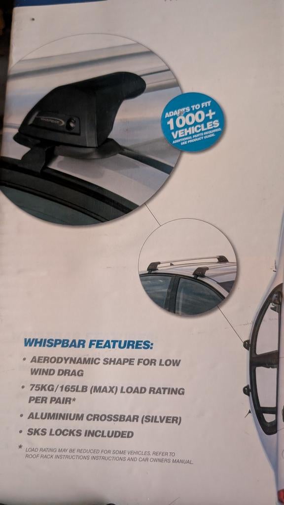 Whispbar Dakdragers Tesla s 12-19, Ophalen, Zo goed als nieuw