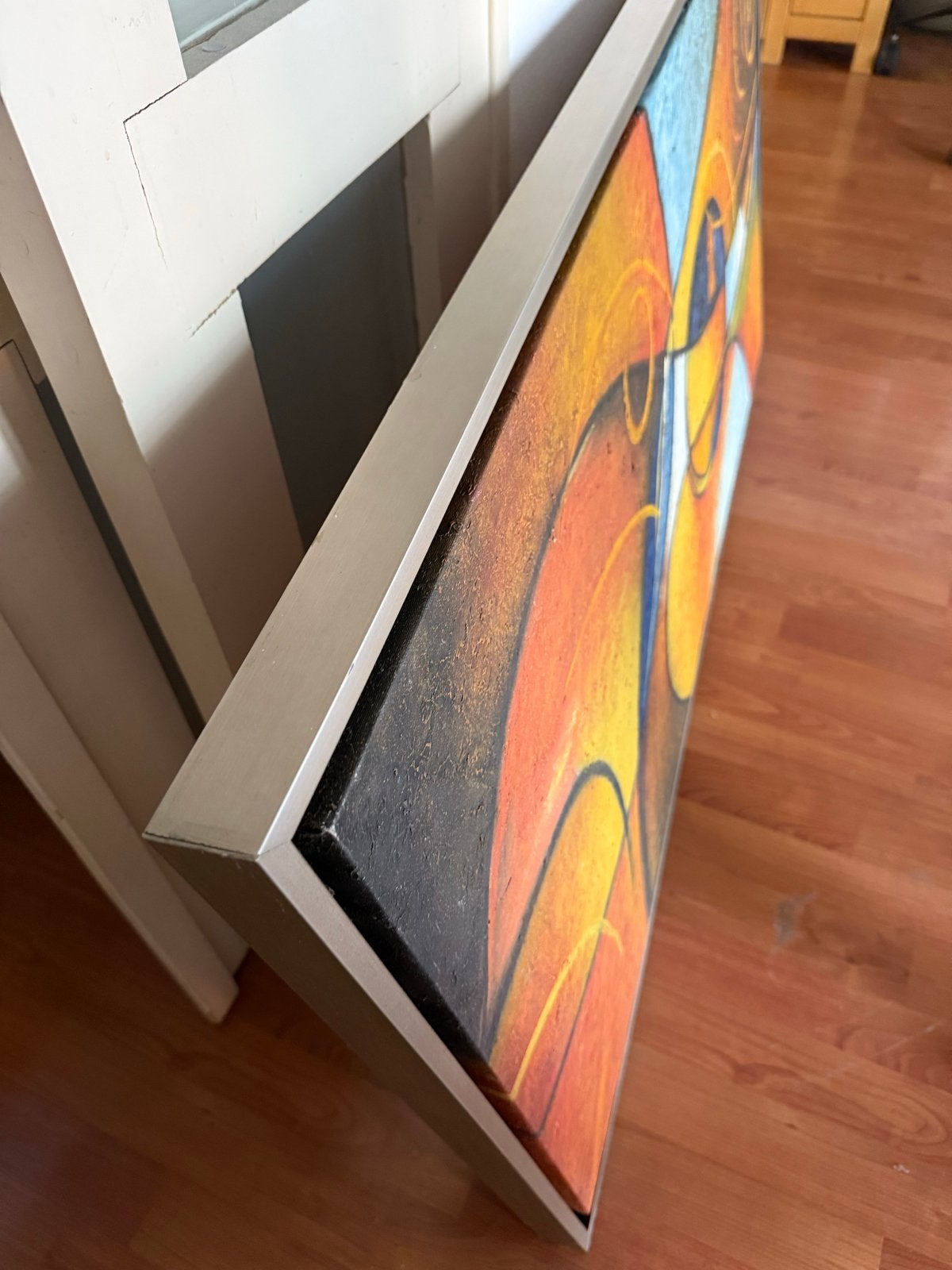 Groot abstract schilderij - 125x65 cm, Antiek en Kunst, Kunst | Schilderijen | Abstract, Ophalen