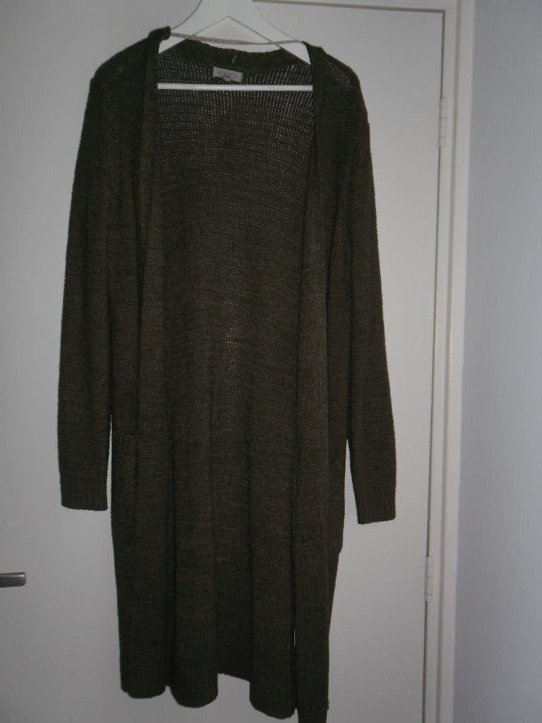 ZUSSS Donkergroen Lang Vest Met Zakken Maat L/XL, Kleding | Dames, Maat 46/48 (XL) of groter, Ophalen of Verzenden, Zo goed als nieuw