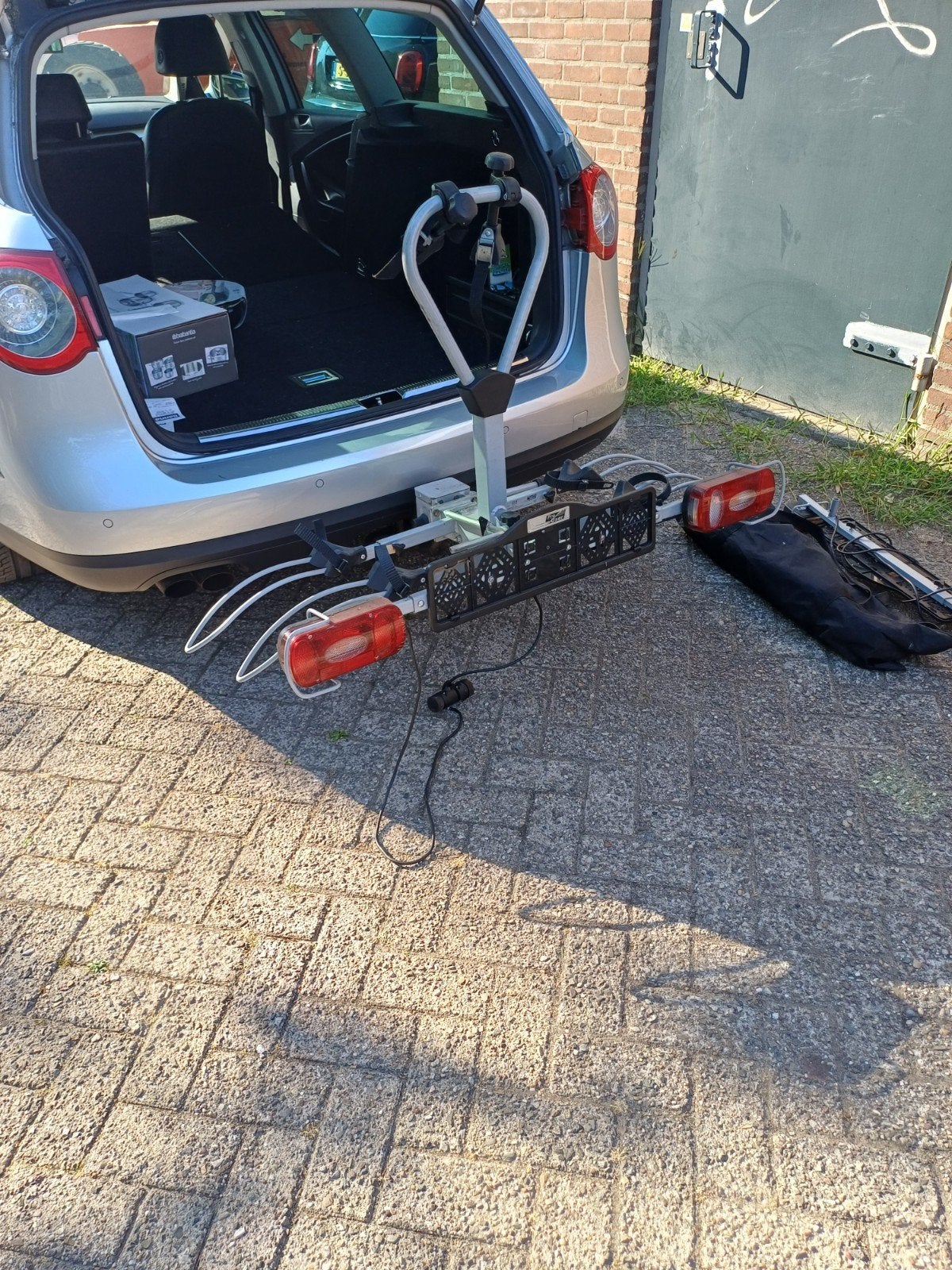 fietsen drager, Ophalen, Trekhaakdrager
