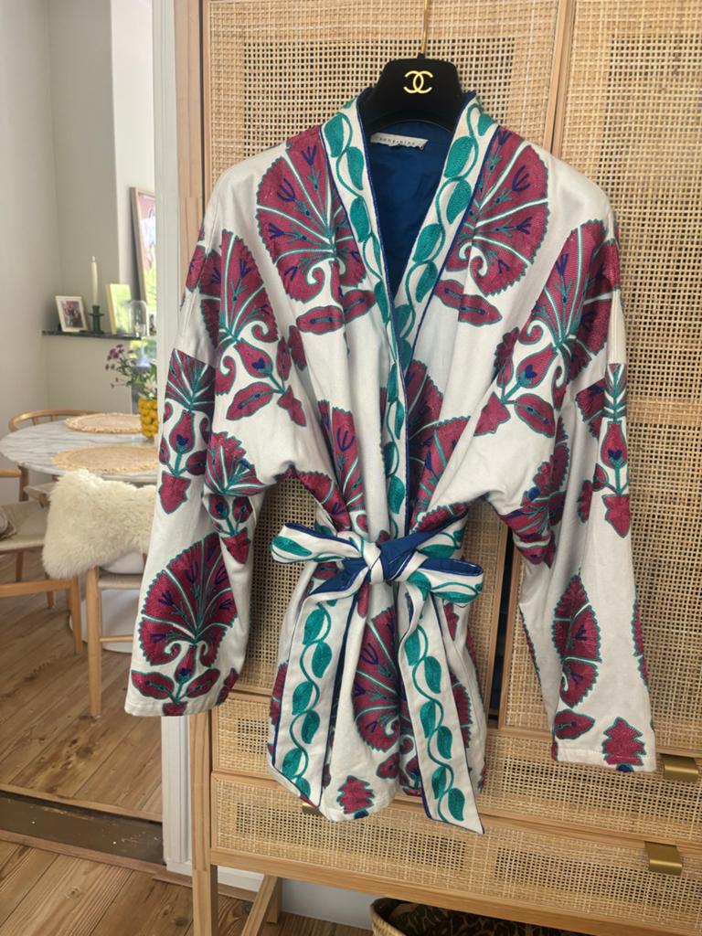 Anna Nina Kimono Jasje - Zo goed als nieuw, Ophalen, Zo goed als nieuw, Maat 38/40 (M), Wit