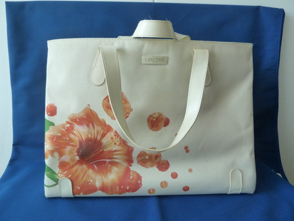 Lancome strandtas / shopper z.g.a.n., Sieraden, Tassen en Uiterlijk, Ophalen of Verzenden, Zo goed als nieuw, 30 cm of meer, Minder dan 35 cm
