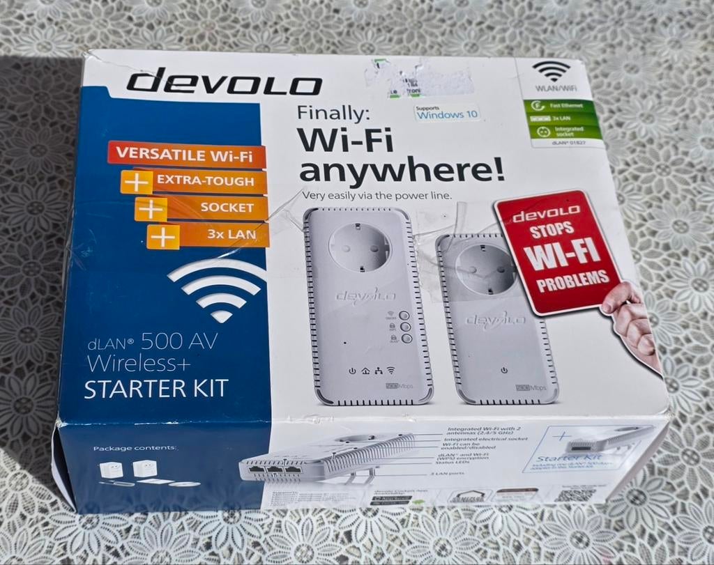 Devolo dLAN 500 AV Wireless+ Starter Kit (2 stuks) Nieuw, Ophalen of Verzenden, Nieuw, Devolo