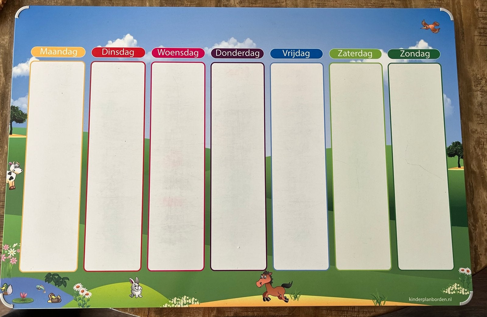 Kinderplanborden set met picto's en klein planbord, Ophalen of Verzenden