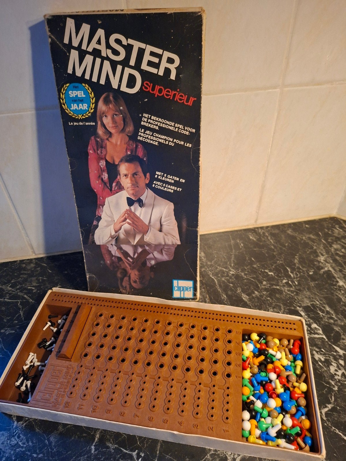 Mastermind superieur, Hobby en Vrije tijd, Gezelschapsspellen | Bordspellen, Ophalen of Verzenden, Zo goed als nieuw