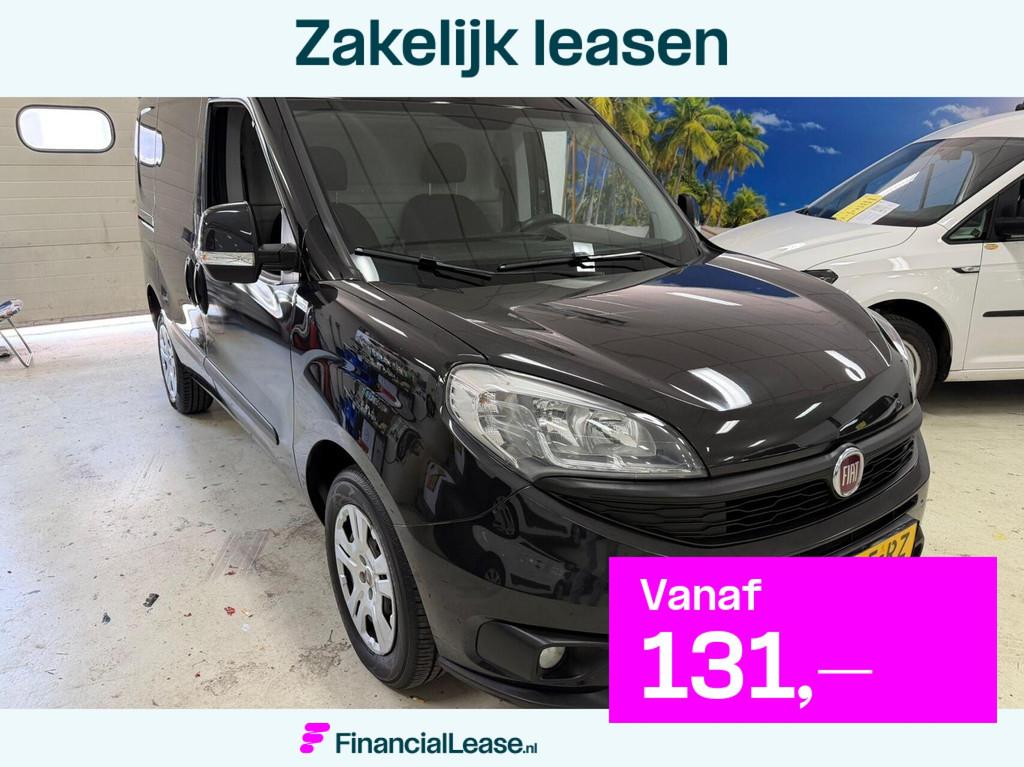 Fiat Doblo Cargo 1.3 MJ L1 Airco Cruise Navi, Gebruikt, Euro 6, Electronic Stability Program (ESP), Zwart