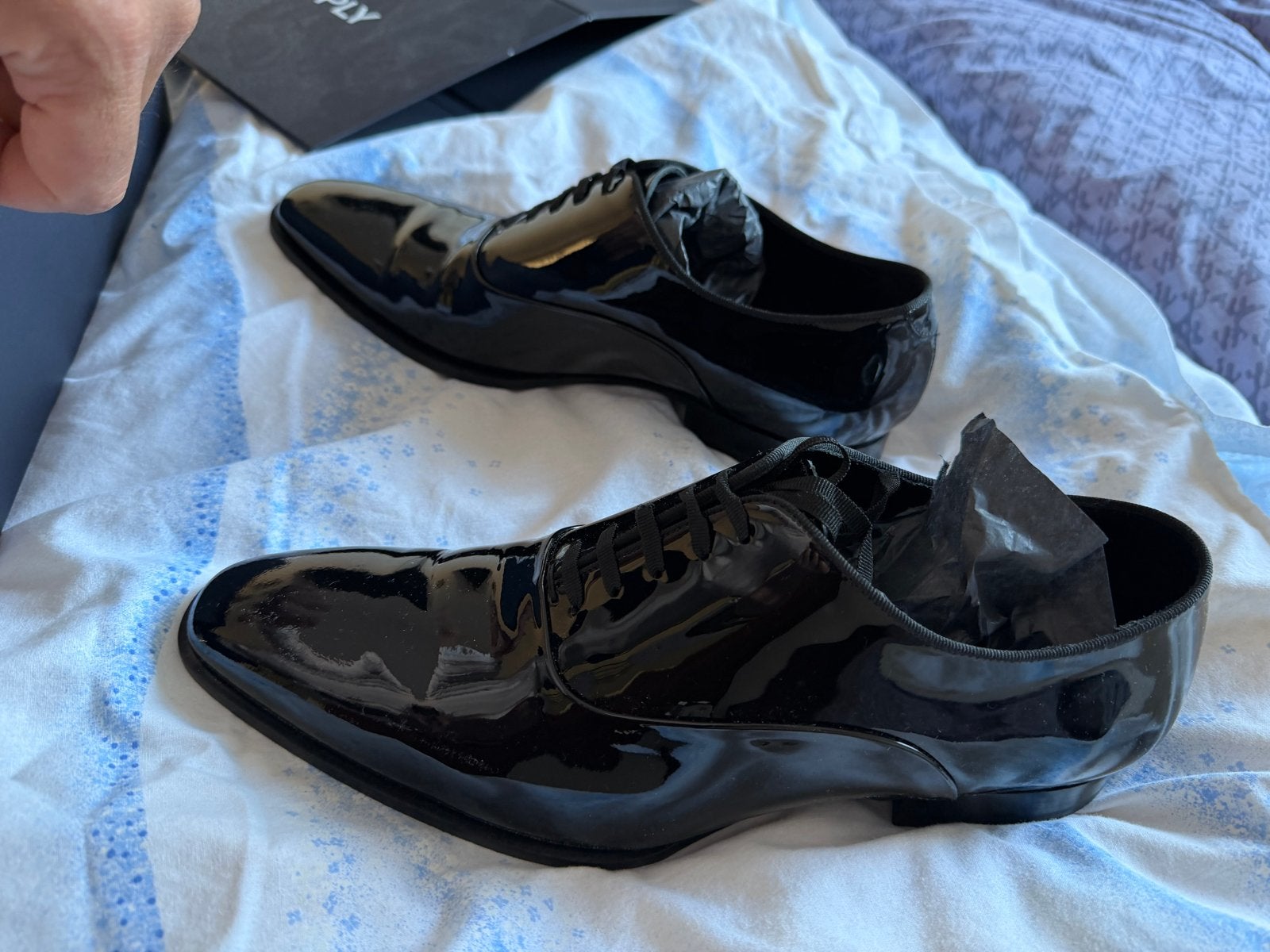 Suitsupply Lakschoenen - Slechts 1x gedragen, Kleding | Heren, Schoenen, Ophalen of Verzenden, Zo goed als nieuw, Zwart, Veterschoenen