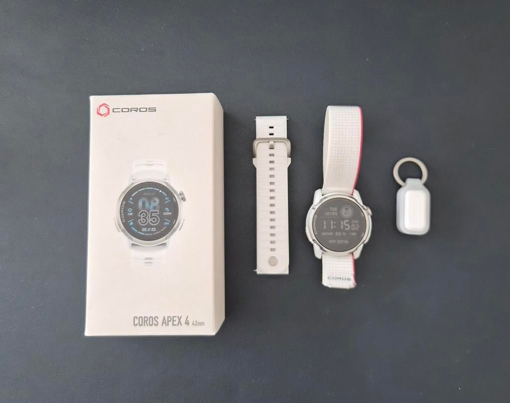 Coros Apex 4 43mm White Running Watch, Ophalen, Zo goed als nieuw, Zwart, Android