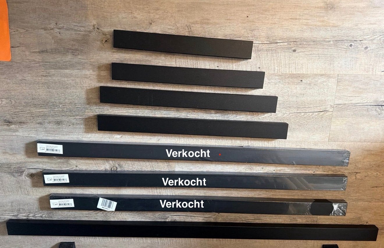 5 CanDo Trapleuningen Zwart - Diverse Maten, Ophalen of Verzenden, Zo goed als nieuw, Trap, Minder dan 2 meter