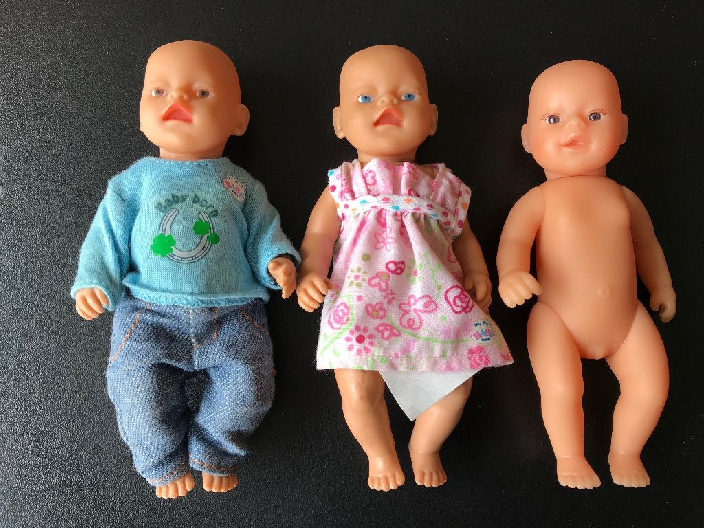 Mini Baby Born 14 cm, Ophalen of Verzenden, Gebruikt, Babypop