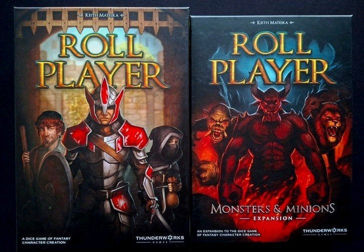 Roll Player & Monsters & Minions Uitbreiding Bordspel, Een of twee spelers, Ophalen of Verzenden, Zo goed als nieuw, Thunderworks Games