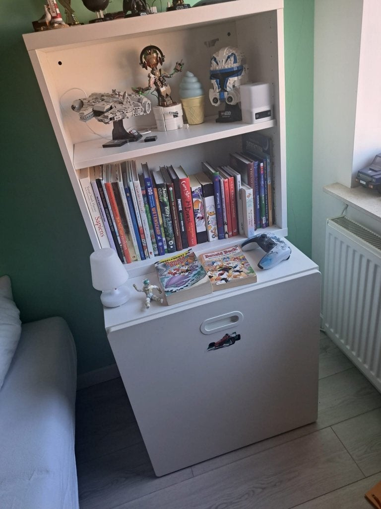 IKEA, SMÅSTAD / PLATSA Ladekast, 1 lade met opzetstuk, Ophalen, Zo goed als nieuw, Wit, Opbergmeubel