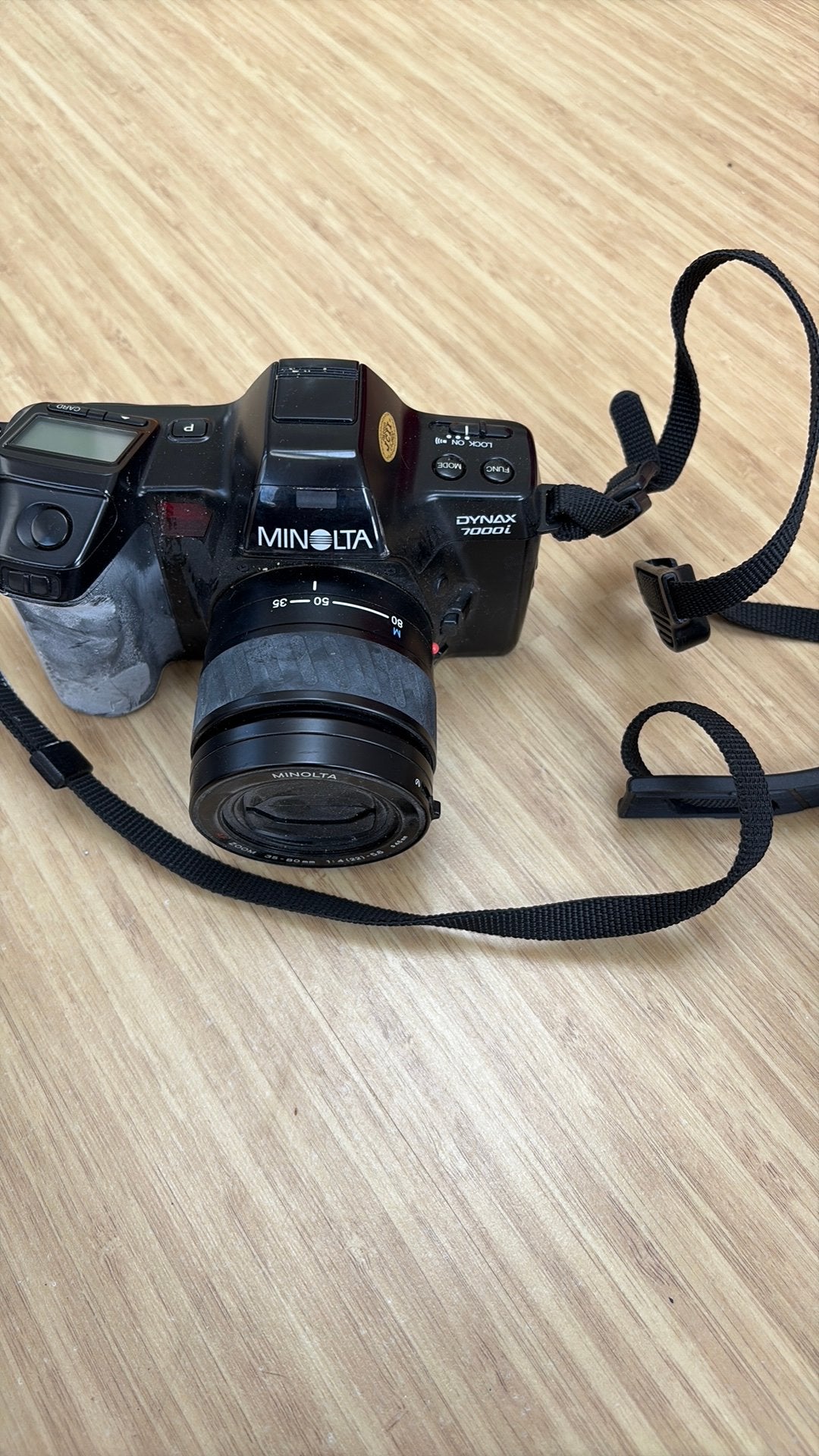 Minolta dynax 7000i met vivitar 636 af Mi flitser, Ophalen of Verzenden, Gebruikt, Spiegelreflex, Minolta