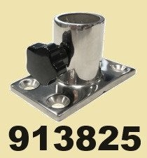 913825 RVS vlaggenstokhouder 90º. Binnen Ø 25 mm. € 21,95, Ophalen of Verzenden, Nieuw, Motor en Techniek