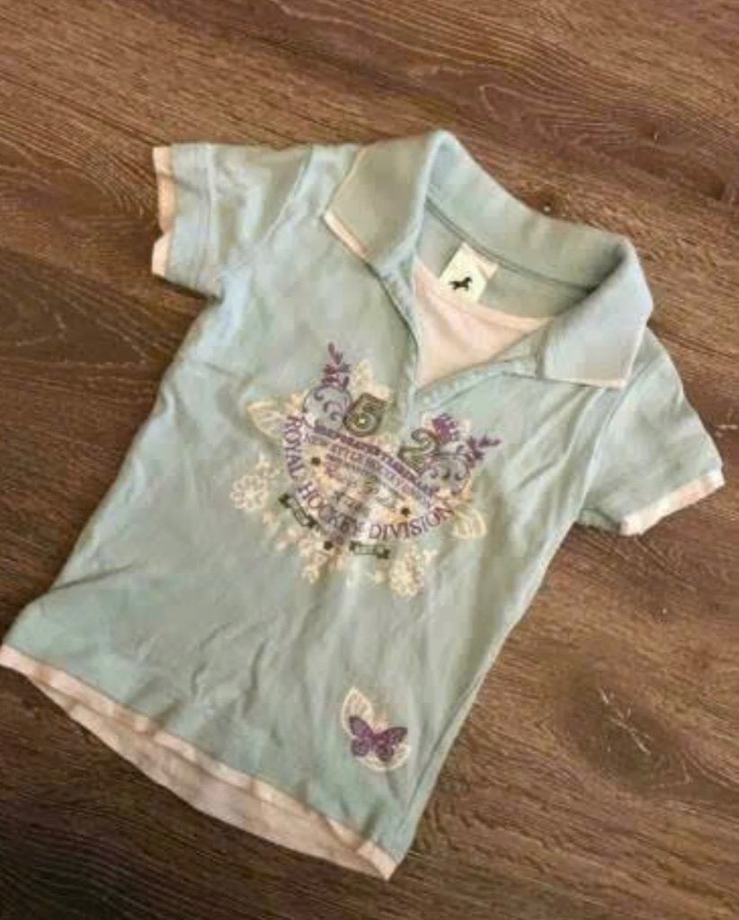 Lichtblauw shirt in maat 116, Ophalen, Gebruikt, Meisje, Shirt of Longsleeve