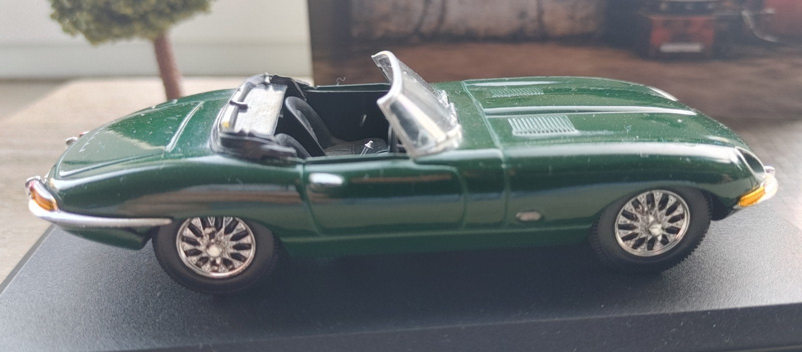 Jaguar E-type 1:43 groen, Verzenden, Nieuw, Auto, Overige merken