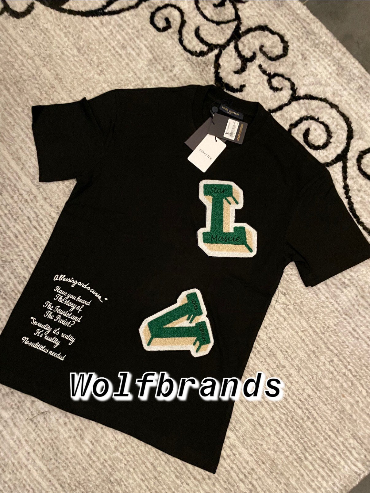 Louis vuitton t-shirt t shirt, Ophalen of Verzenden, Zo goed als nieuw, Zwart