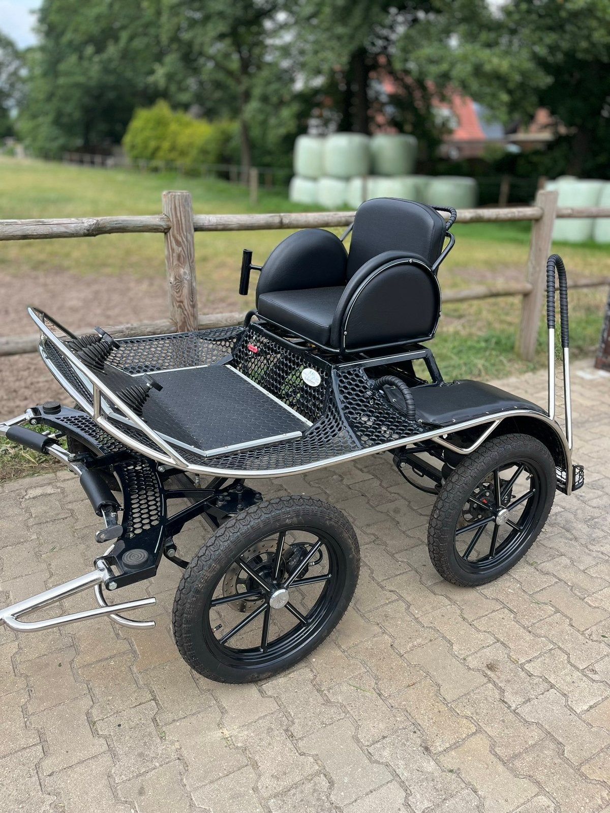 Zgan enkelspan marathonwagen tjeu vd.Meulengraaf shet pony, Zo goed als nieuw, Pony