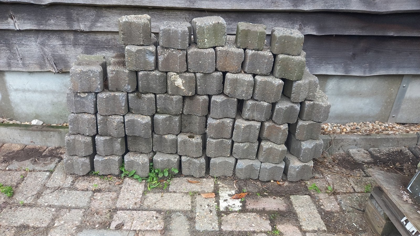 Gebruikte betonnen klinkers -50 stuks, Ophalen, Gebruikt, Klinkers, Minder dan 5 m²