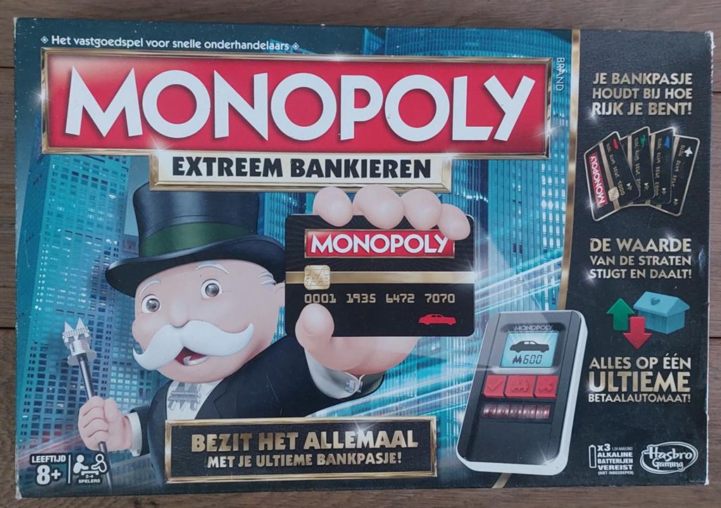 Monopoly Extreem Bankieren - Compleet Gezelschapsspel, Een of twee spelers, Ophalen of Verzenden, Zo goed als nieuw, Hasbro