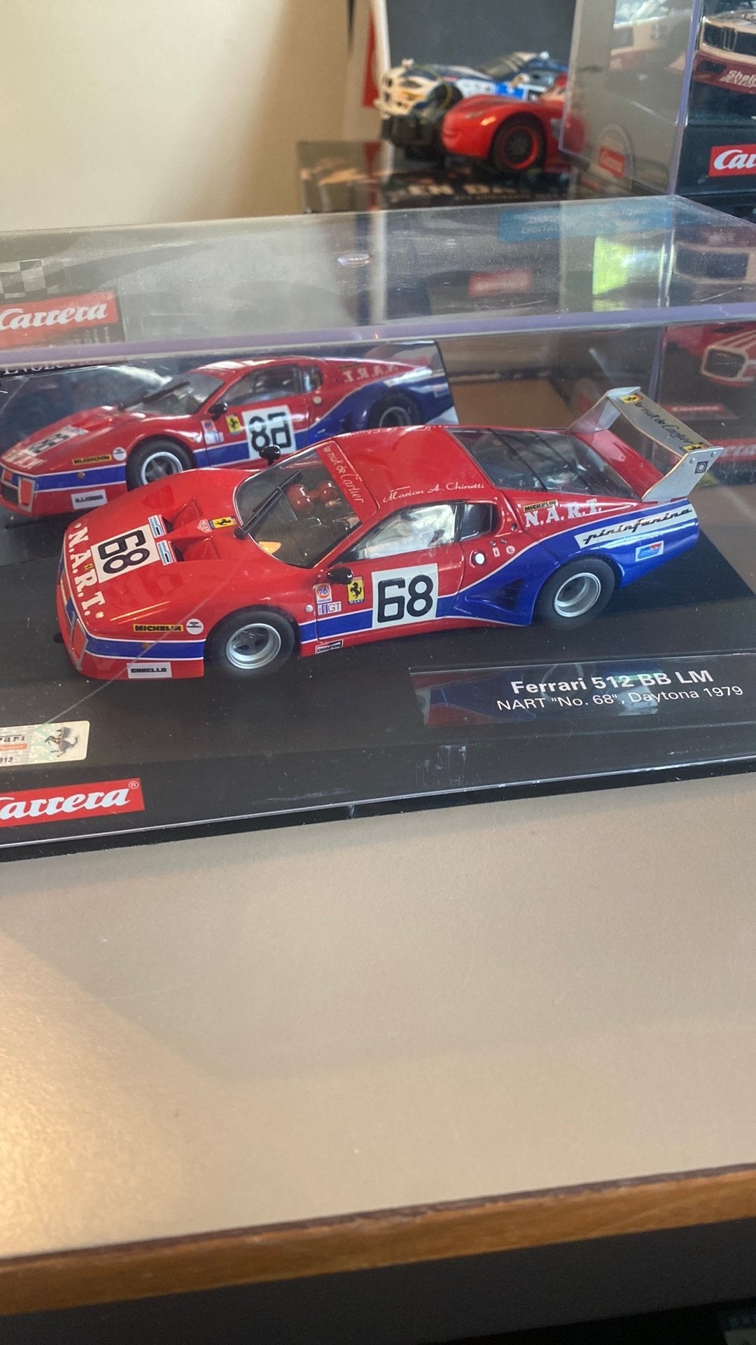 Carrera evolution Ferrari 512 BB LM ZGAN, Ophalen of Verzenden, Zo goed als nieuw, Elektrisch, Carrera