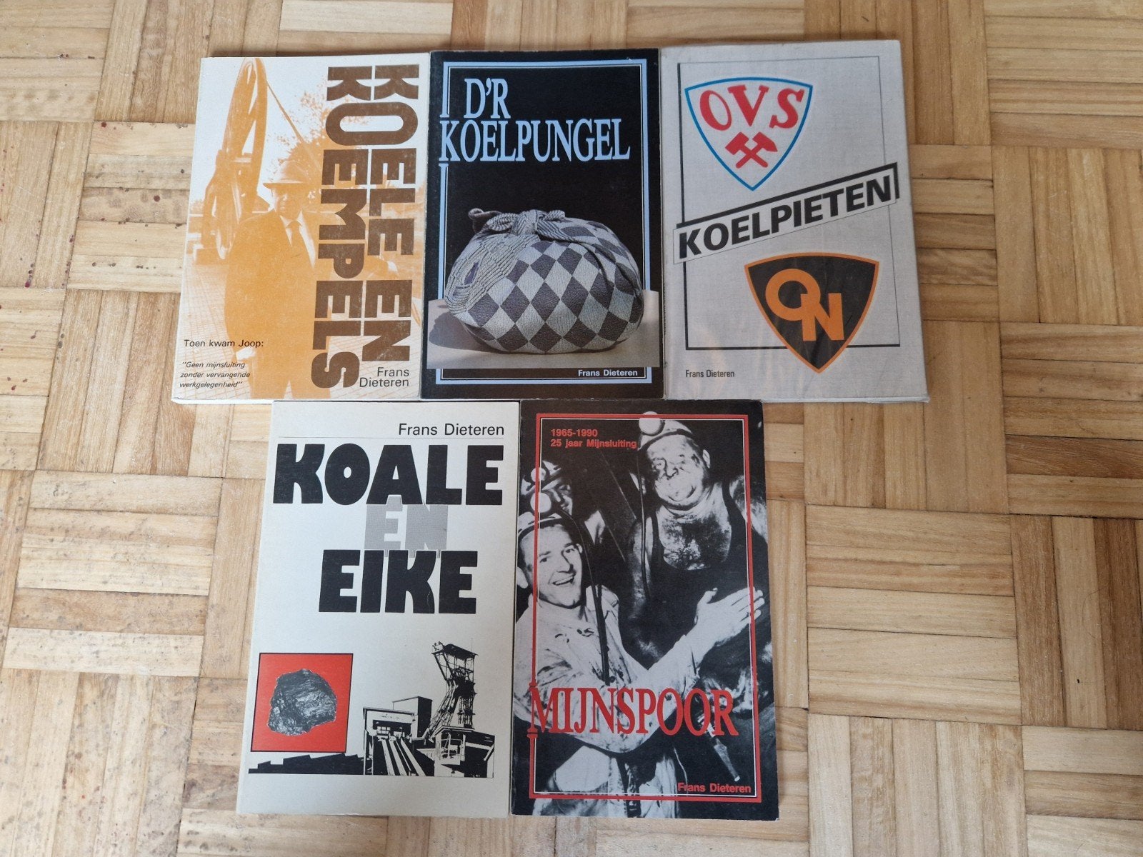 5 boeken Frans Dieteren: Mijnwerkers, Ophalen of Verzenden