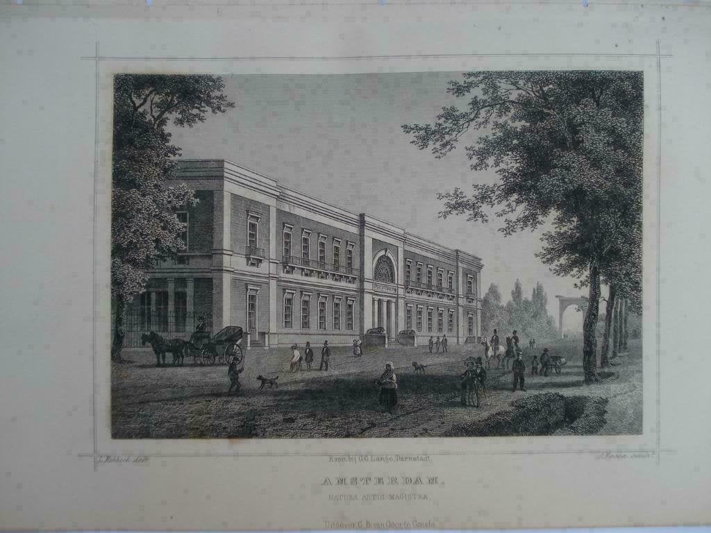 18 / Amsterdam  Artis  Staalgravure  1860, Ophalen of Verzenden