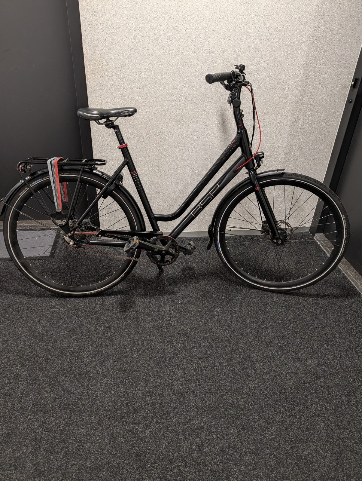 Zwarte BSP (belt aandrijving), Fietsen en Brommers, Fietsen | Dames | Damesfietsen, 53 tot 56 cm, Versnellingen, Zo goed als nieuw